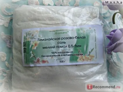 Сіль морська aromarti гімалайська рожево-біла дрібний помел 0, 5-1мм - «натуральна рожево-біла (гімалайська) Сіль морська aromarti гімалайська рожево-біла дрібний помел 0, 5-1мм - «натуральна рожево-біла