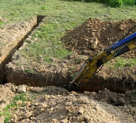 Cum de a efectua lucrări de excavare la săpat tranșee în apropierea casei sale, portal de constructii