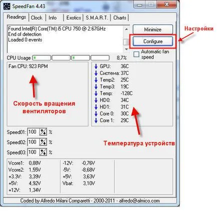 Cum de a verifica temperatura HDD, CPU și placă grafică