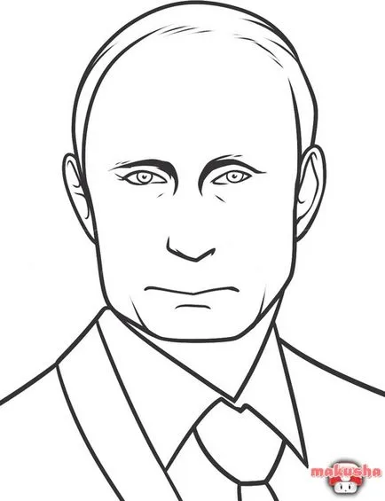 Как да се направи молив Владимир Путин на етапи, като просто и лесно да се направи с молив, писалка