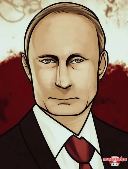 Как да се направи молив Владимир Путин на етапи, като просто и лесно да се направи с молив, писалка