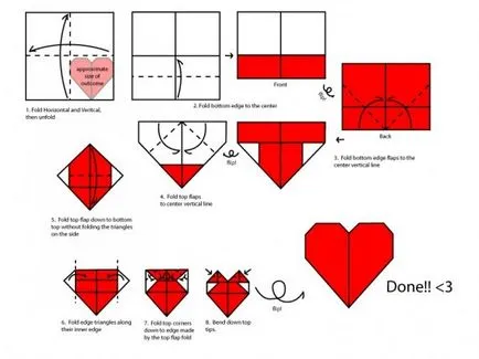 Как да си направим Валентин сърце от хартия на Свети Валентин