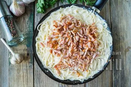 Carbonara recept szalonnával és krémet