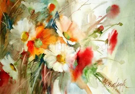 Akvarell virágok