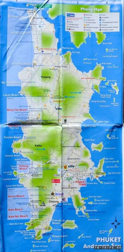 Harta Phuket în limba rusă