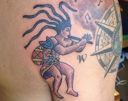 Kokopelli tattoo érték, vázlatok és képek a legjobb tetoválás