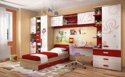 Gyönyörű és kényelmes kialakítása a szoba egy tinédzser és fotó tervez