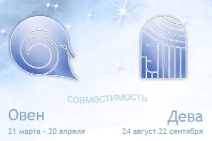 Сумісність овен і діва, гороскоп сумісності знаків зодіаку в парі чоловік овен і жінка діва