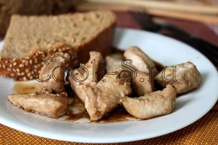 Пилешко филе в соев сос - стъпка по стъпка рецепта със снимки, пилешко месо