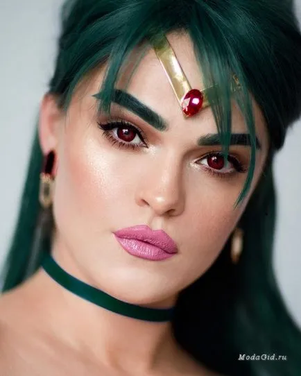 Smink szépség-blogger újra a képet a karakter a sorozatban - Sailor Moon - segítségével make-up