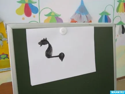 Mesterkurzus ló rajz alapján Gorodets festés
