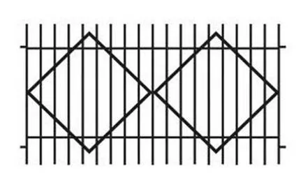 Заварена метална решетка огради, ковани
