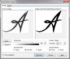 Створення шрифтів в fontcreator
