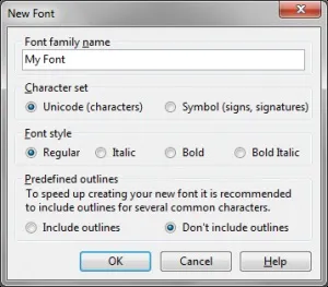 Створення шрифтів в fontcreator