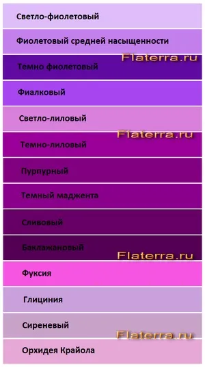 Спальня в фіолетових тонах - відтінки бузковий, пурпурний, фіалковий (фіолетових) Спальня в фіолетових тонах - відтінки бузковий, пурпурний, фіалковий