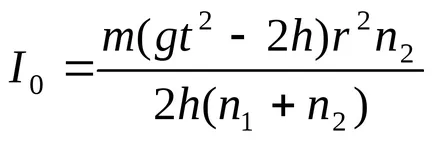 Определяне momet инерцията маховик