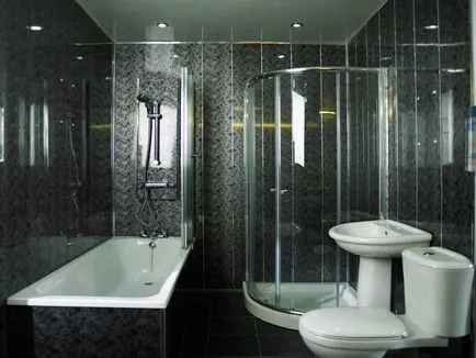 Díszítő fürdőszoba pvc panelek érdekes ötleteket, fotók