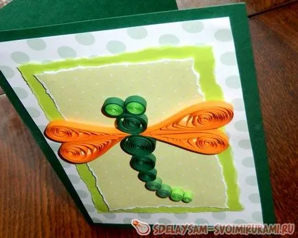 Dragonfly карта, майсторски клас със собствените си ръце