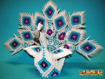 Peacock (moduláris origami) áramköri szerelvényből és mesterkurzus videóval