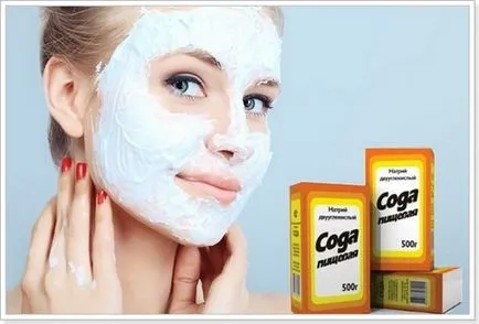 Descuamarea soda facial pentru piele cu probleme, cu sare, peroxid, comentarii