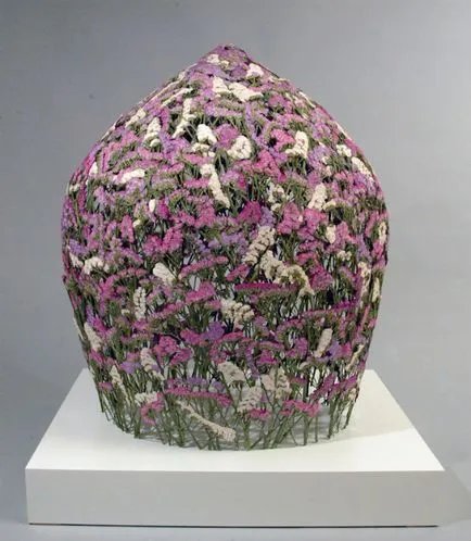 Uimitoare compoziție tridimensională de plante și flori uscate
