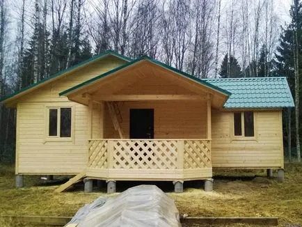 Проекти за едноетажни къщи от дървен материал за постоянно пребиваване