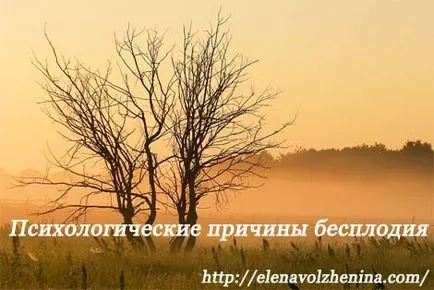 Психологічні причини безпліддя (причини) Психологічні причини безпліддя