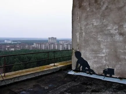 Scary graffiti Pripyat, umkra