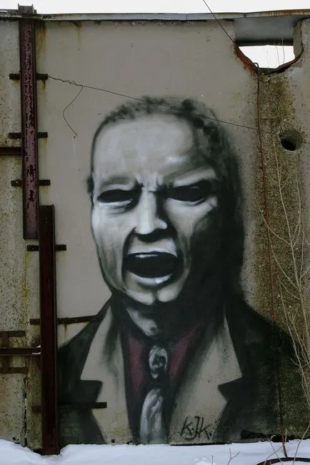 Scary graffiti Pripyat, umkra