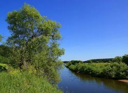 Folyó régiójában a térképen