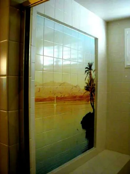 Реалистични фотоплочки за баня или модни панели на плочки в банята