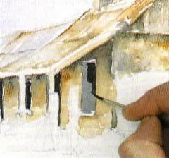 Рисуване акварел къща - стъпка по стъпка настойнически, да се