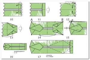 Ing nyakkendővel pénzt hogyan origami és kezüket