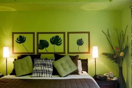 dormitor verde deschis - Fotografie de interior