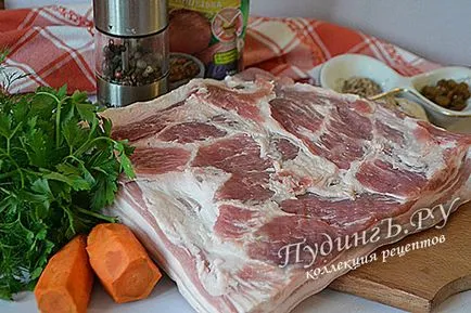 Rulada de bacon - reteta cu fotografii de slănină fierte din rulouri de carne de porc, cum să gătească pe