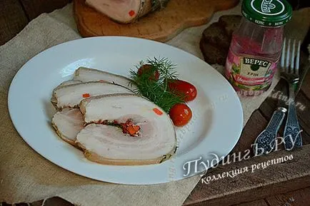 Rulada de bacon - reteta cu fotografii de slănină fierte din rulouri de carne de porc, cum să gătească pe