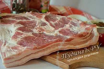 Rulada de bacon - reteta cu fotografii de slănină fierte din rulouri de carne de porc, cum să gătească pe