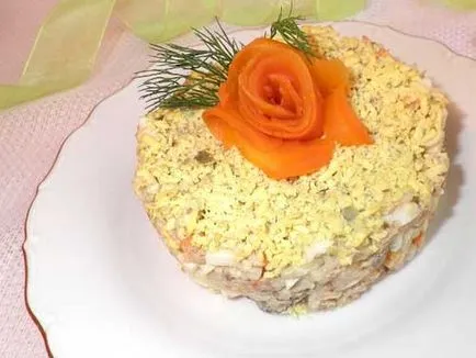 Salata de conserve de pește - salate si aperitive