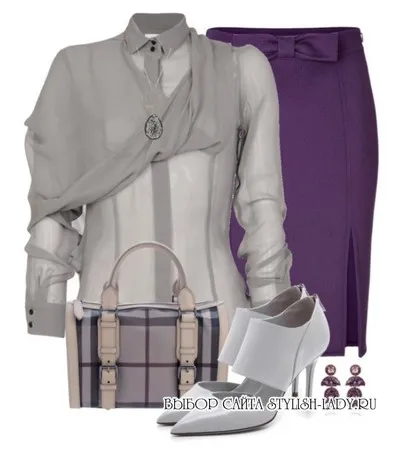 От какво да се носят лилаво пола или блуза