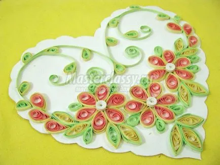 Inima pentru iubit „în tehnica de“ Quilling 