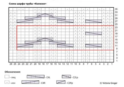 Шал LICs спици описание схема (селекция), видео микрона - 24 модела