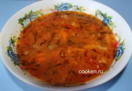 Суп харчо з помідорами і солодким болгарським перцем - рецепт з фото (суп) Суп харчо з помідорами і солодким болгарським перцем - рецепт з фото