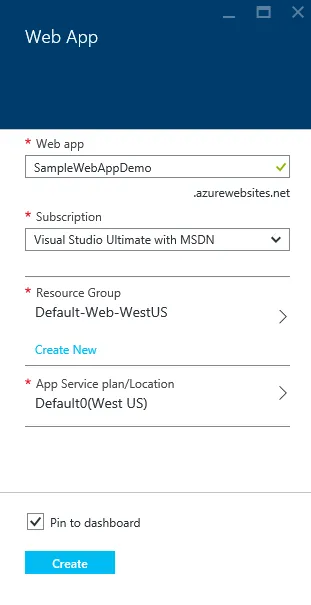 Létrehozása alapvető webes alkalmazás Visual Studio kódot, a Microsoft docs