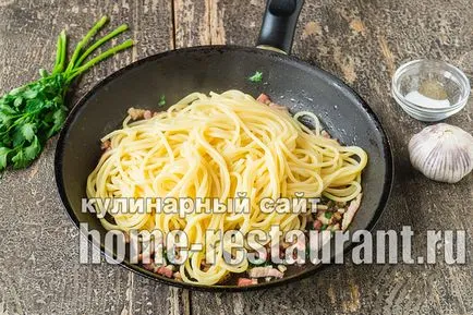 Spaghete Carbonara - o reteta clasica cu crema