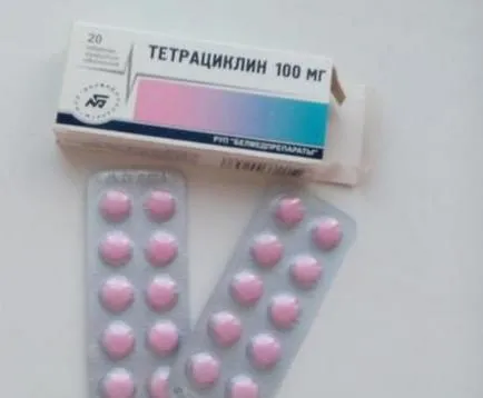 Tabletták tetraciklin-hidroklorid használati utasítást, adagolás, készítmény, az ár
