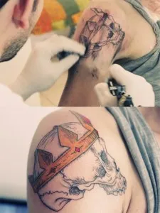 Tattoo korona (jelentés, fénykép, vázlat), tattoofotos