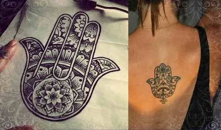 Valoarea Hamsa la băieți și fete - tatuaje