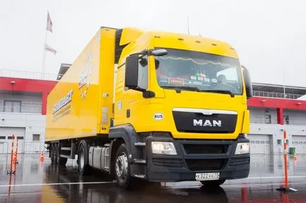 Test drive un tractor camion cu poziția înălțime om - vehicule