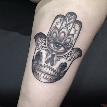 Tattoo - hamsa érték a fiúk és lányok