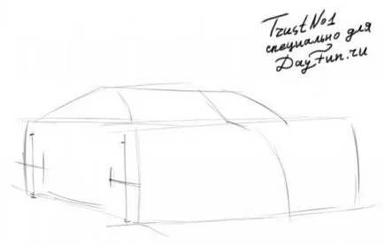 Festés órák - hogyan kell felhívni a Bugatti Veyron ceruza szakaszaiban